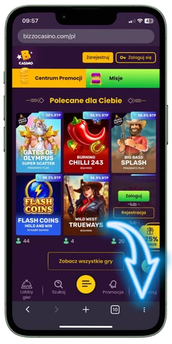 Menu przeglądarki Opera na Androidzie